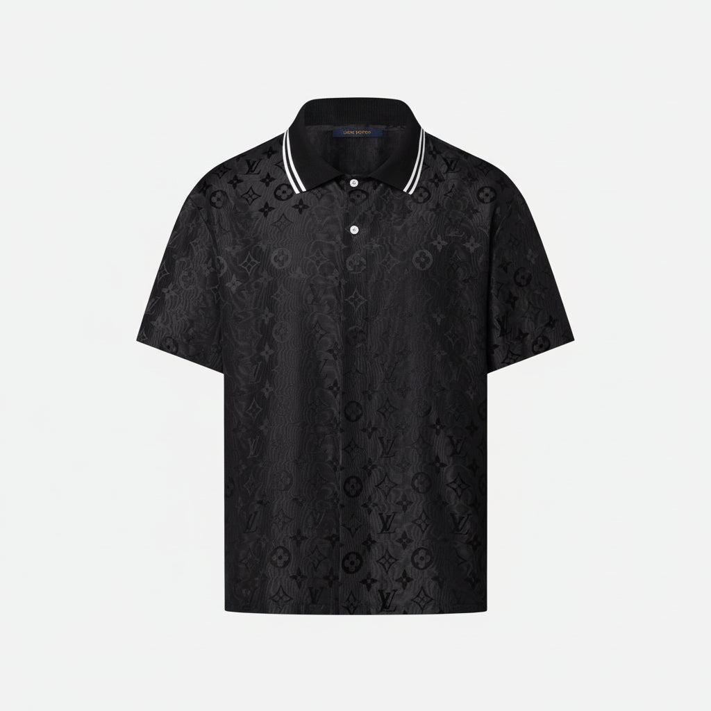Monogram Silk Jacquard Shirt